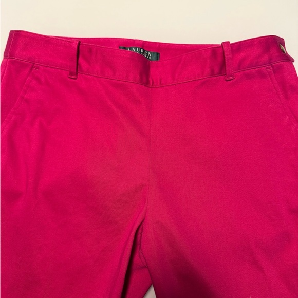 🩷 Lauren by Ralph Lauren Vibrant Hot Pink Women’s Pants Size 4 - Picture 6 of 11